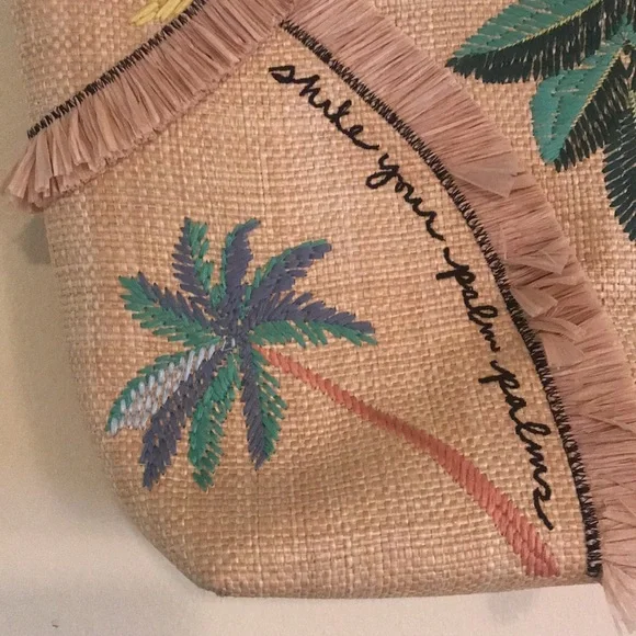 Stella & Dot Shake Your Palm Straw Bag - Picture 6 of 10